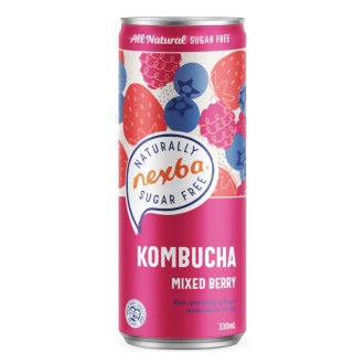 NEXBA KOMBUCHA MIXED BERRY (MIX JAGODOWY) 0,33 L PUSZKA KAUCJA