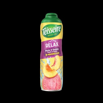 TEISSEIRE BENEFIT RANGE RELAX PEACH GUAVA 0,6 L BIDON