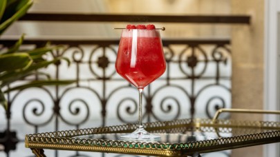 Venice Rhubarb Raspberry Spritz