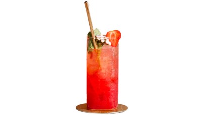 Rhubarb Berry Fizz